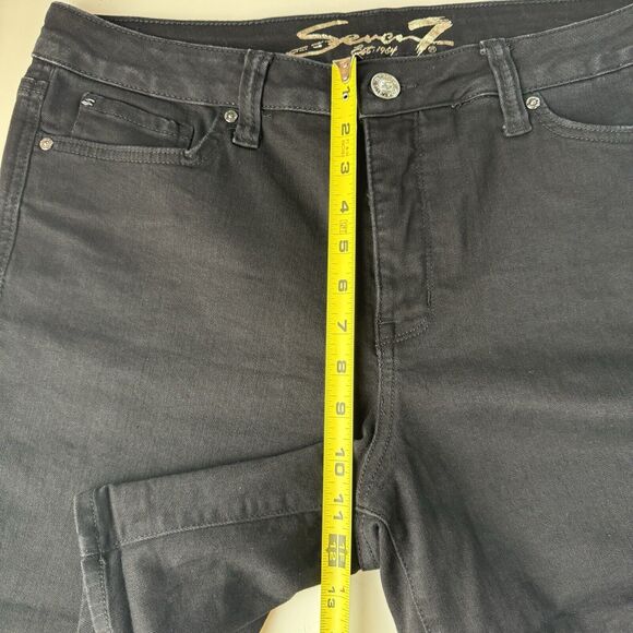 Seven 7 Jeans Shorts Womens 14 Black Weekend Short High Rise Dark Wash Denim - Picture 6 of 12